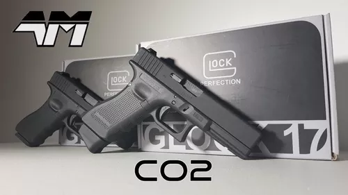 Pistola Aire Comprimido Co2 Glock 17 Gen 4 Blowback Garrafas