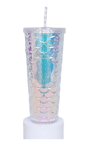 Vasos Tipo Starbucks Modelo De Sirena Tornasol 700ml Grandes