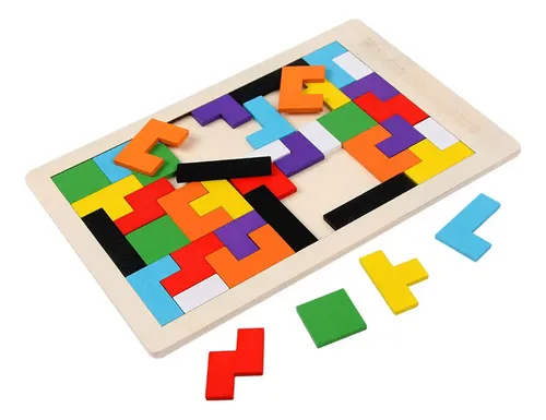 2 X Tetris Portátil De Madera Rompecabezas Tangrama Juguete | Cuotas 2 X Tetris Portátil De Madera Rompecabezas Tangrama Juguete | Cuotas