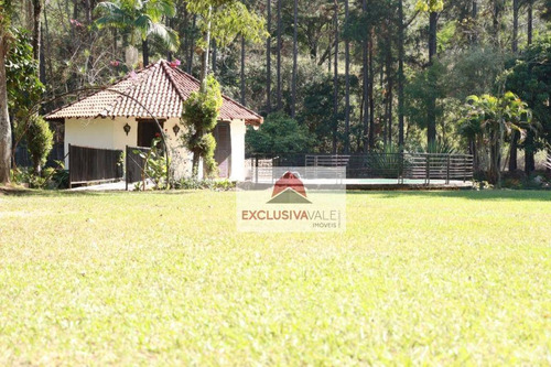 Chácara Com 4 Dormitórios À Venda, 11460 M², Com 920 M² De Área Construída, Por R$ 2.500.000 - São José Dos Campos/sp- A 15 Minutos Do Jardim Aquarius - Ch0008