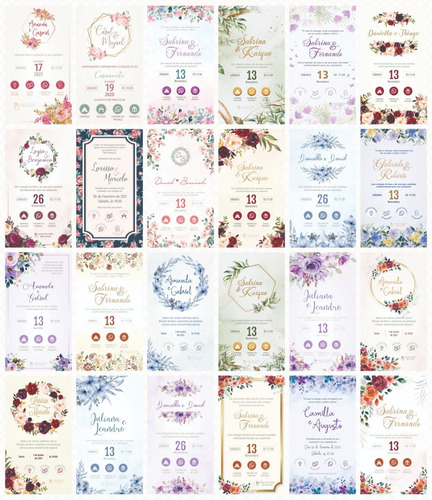 Convite Casamento Marsala Virtual Interativo + Presentes 30