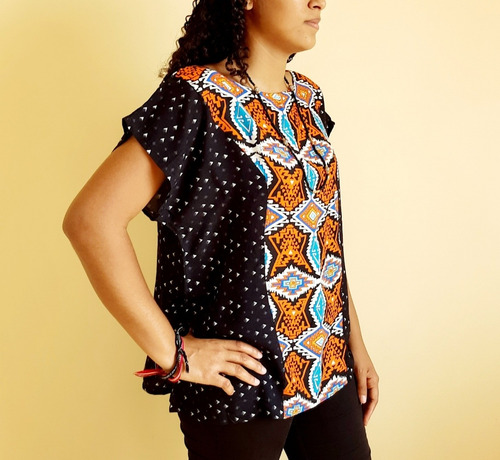 Imagem 2 de 5 de Blusa Bata Feminina Tecido Anete