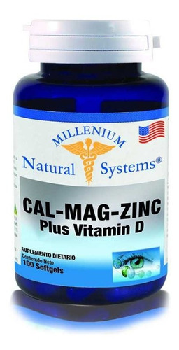 Cal Mag Zinc + Vitamina D X100 - Unidad a $348