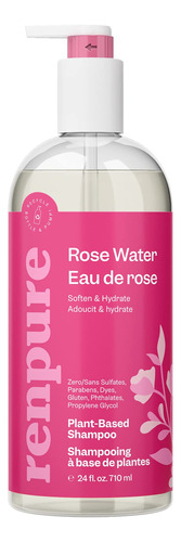 Renpure Champ Hidratante De Agua De Rosas A Base De Plantas