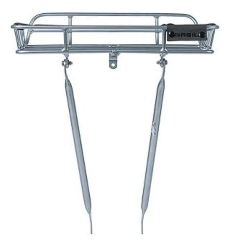 Basil Portland Front Carrier (aluminio Pulido, Con Riel)