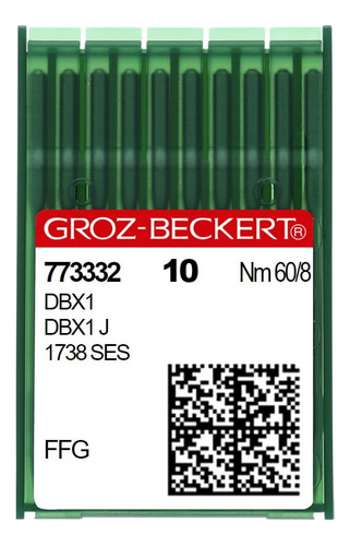 20 Agujas Groz-beckert® Dbx1 /1738/16x257 - 60/8, Ffg