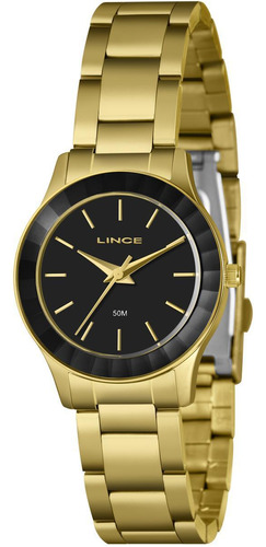 Relógio Lince Feminino Ref: Lrg4776l32 P1kx Casual Dourado