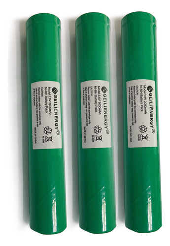 Batería Ni-mh De 3.6 V 3000 Mah (paquete De 3) Compatible Co