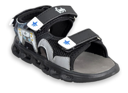 Imagen 2 de 7 de Sandalia Footy Nene Luces Led Velcro Diseños Verano