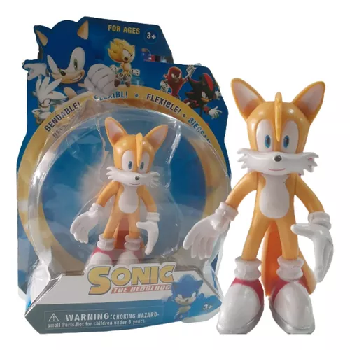 Boneco Tails 11cm Sonic Figura Colecionável Filme