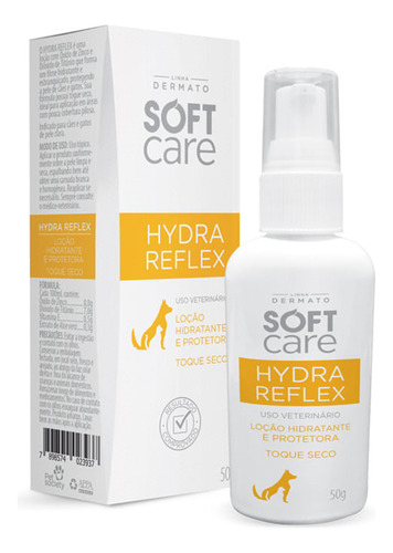Protetor Solar Cães E Gatos Hydra Reflex Soft Care Pet 50g
