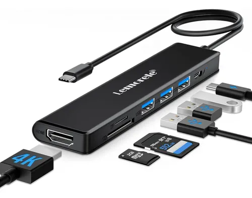comprar ~? Concentrador Usb C, Adaptador De Concentrador Lemorele Ti