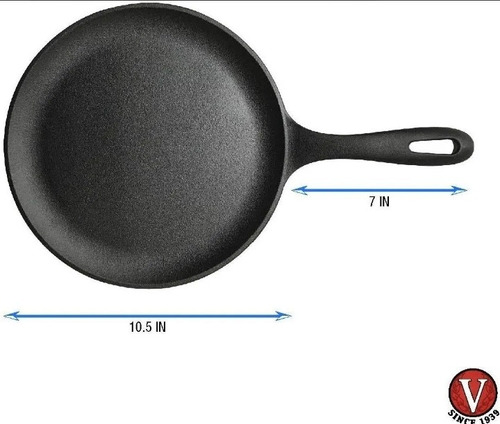 Sarten Comal Griddle D Hierro Fundido Victoria 26cm Original