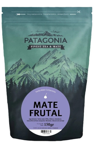 Yerba Mate Patagonia Compuesta X 150g Mate Frutal