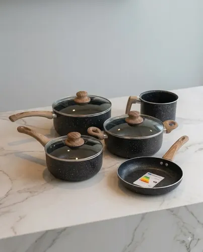 Conjunto de Panelas 5 Peças em Cerâmica