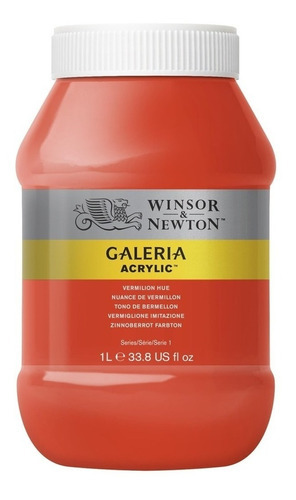 Tinta Acrílica Winsor & Newton Galeria 1litro º Cor Vermilion