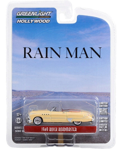 Greenlight Hollywood Rain Man Charlie Babbitt's Buick 1:64 