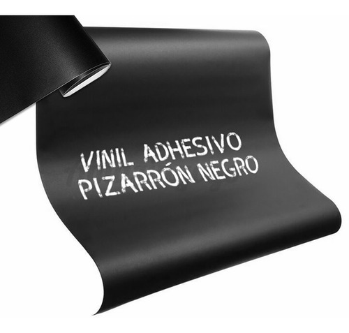Pizarrón Vinil Negro Autoadherible 100cm X 122cm 