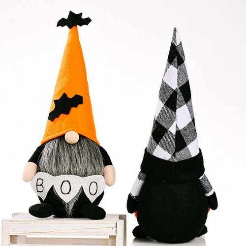 2pcs Peluche De Peluche Decoración Gnomos Halloween Muñeco