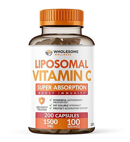 Liposomal Vitamina C Cápsulas (200 Pastillas 1500 Mg)
