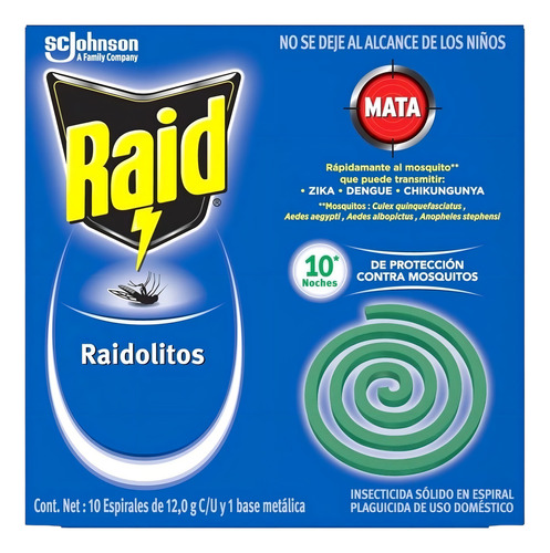 Raid Raidolitos 10 Repuestos Original