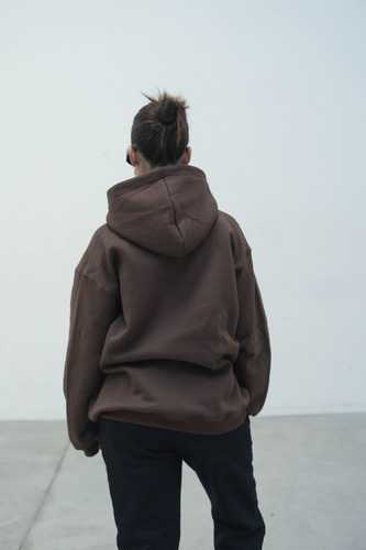 Buzo Oversize Algodón Frisado Liso Basico Canguro Solmaint
