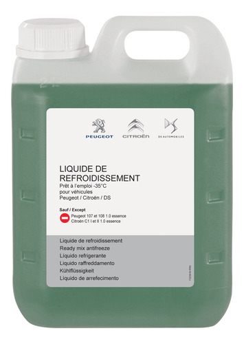 Liquido Refrigerante De Motor (anticongelante) 2 Lts 607