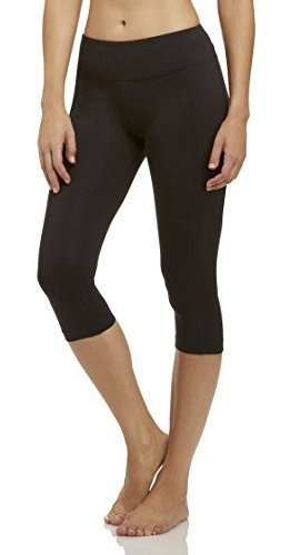 Las Mujeres De Marika Carrie Slim Fit Capri Legging, Carbón 