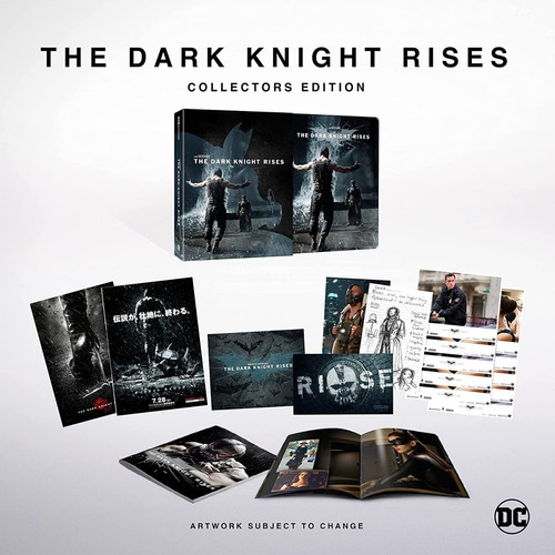 4k Uhd + Blu-ray The Dark Knight Rises Steelbook Collectors