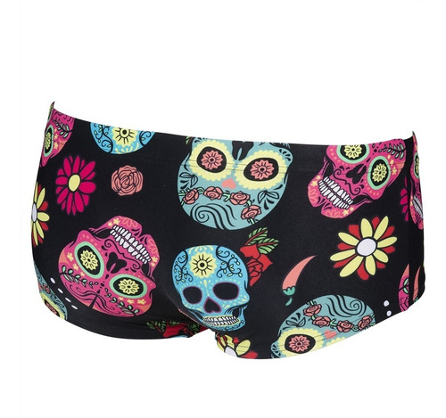 Imagen 2 de 5 de Malla Natación Arena Skulls Short Boxer Corto Sunga Hombre
