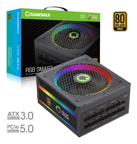 Fuente De Poder 850w Gamemax Rgb-850 Pro 80+ Gold Modular