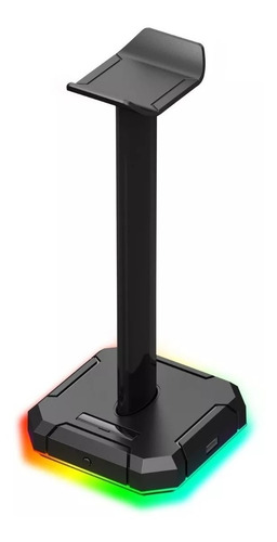 Imagen 1 de 9 de Soporte Gamer Auricular Redragon Scepter Pro Ha300 Rgb Hub