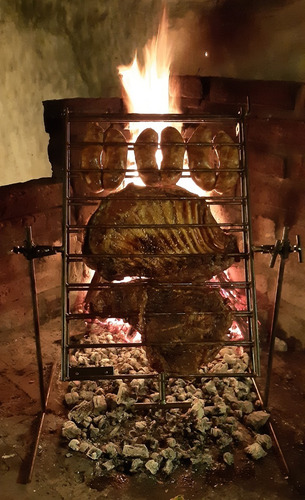 Imagen 8 de 10 de Parrilla Portátil Fogon Pinche Asador Criollo Mantera 50x70
