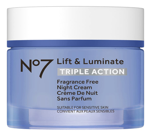 No7 Lift & Luminate - Crema De Noche Sin Fragancia De Triple