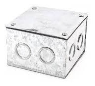 Imagen 2 de 3 de Caja Galbanizada 100 X 100 Y 100 Empaquetadura Y Tapa