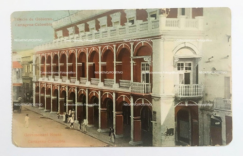 Foto Antigua Original De Época Cartagena Palacio 