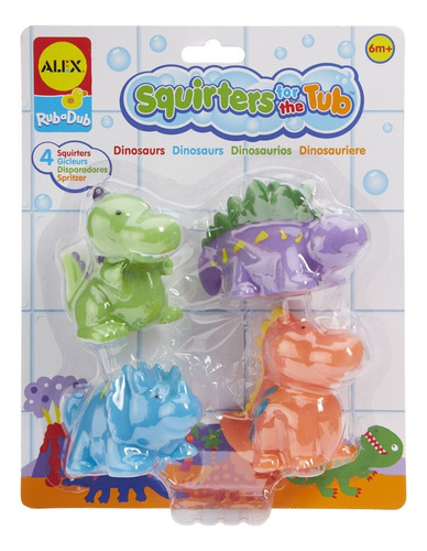 Alex Toys Rub A Dub, Dinosaurios, Squirters For The Tub