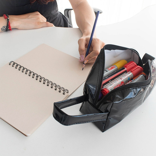 Imagen 4 de 10 de Combo Cuaderno Agenda Artesanal A5 + Cartuchera Impermeable