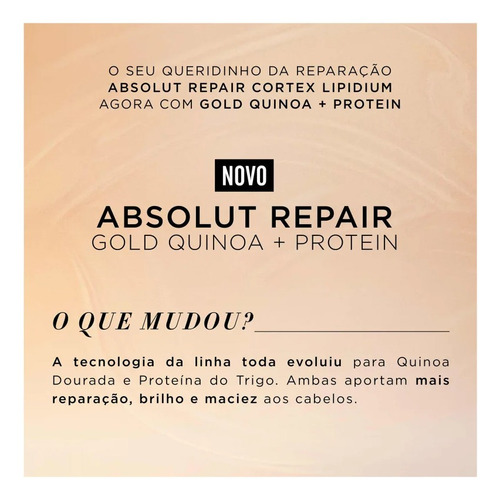 Absolut Repair Gold Quinoa Shampoo De 1,5l - L'oréal
