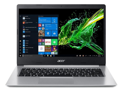 Portátil Acer Aspire 5 A514-53 gris 14", Intel Core i3 1005G1  4GB de RAM 128GB SSD, Intel UHD Graphics G1 60 Hz 1366x768px Windows 10 Home