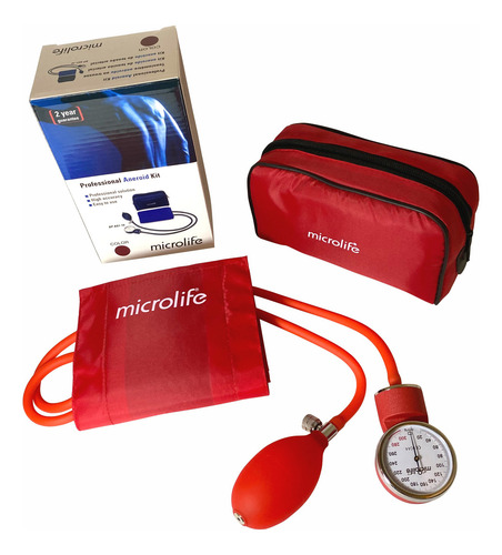 Medidor De Presión Arterial Microlife Bpag1-10 Azul Color Rojo