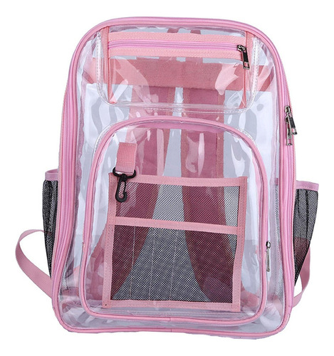 L Mochila Transparente Correa Reforzada De Pvc Resistente Al