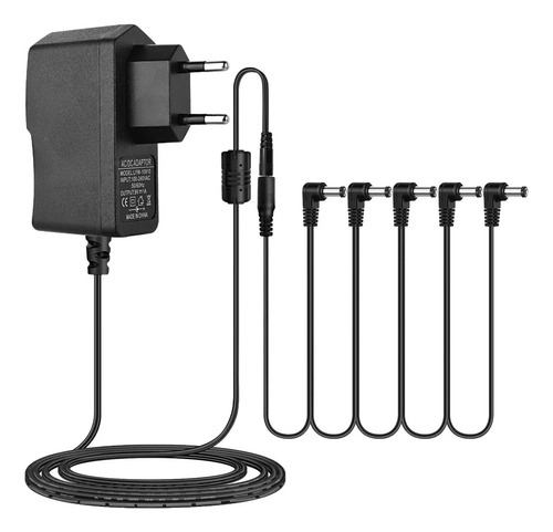 Rowin Pedal Noise Gate + Adaptador De Alimentación De 5 Vías Color Blanco