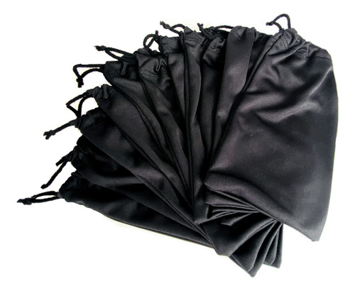 Kit 1800 Saquinhos Para Óculos Preto Resistente Atacado