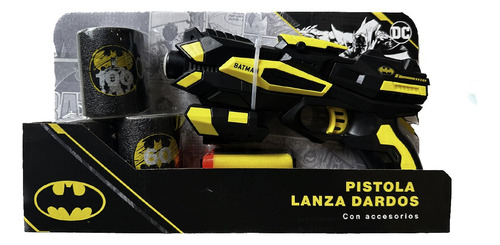 Pistola Lanza Dardos Con Blancos Batman Original 31x17x5cm 