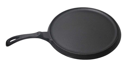 Sartén Base De Hierro Fundido 26 Cm Horno Vencort Color Negro