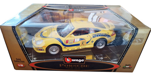 Vehículo Porsche Gt3 Cup Bburago Escala 1:18 Gold Collection (Usado)