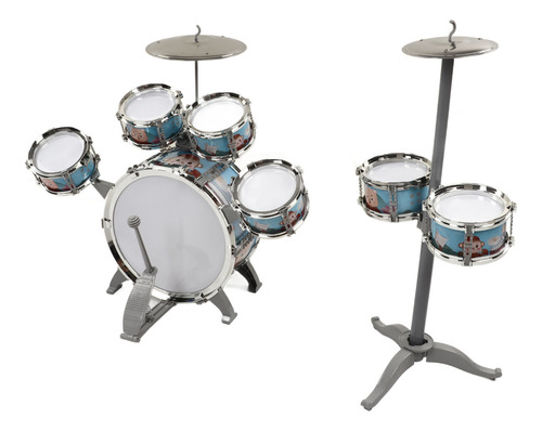 Set De Batería Para Niños Jazz 7 Drums Loud Sound, Kit Compa