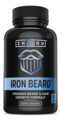 Barba Perfecta Con Iron Beard Maximiza Volumen 60 Capsulas  Está Formulado Para Ayudar A Promover Un Crecimiento Sano Del Vello Para Una Barba Más Uniforme Y Completa, De La Que Puedas Estar Orgulloso