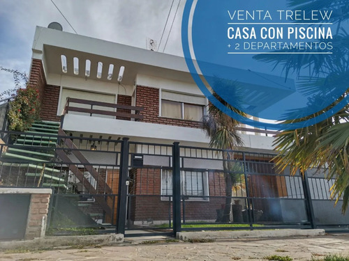 Casa En Venta De 2 Dormitorios Con Patio, Quincho, Pileta Climatizada + 2 Departamentos De 2 Dormitorios Cada Uno Independientes Trelew Chubut